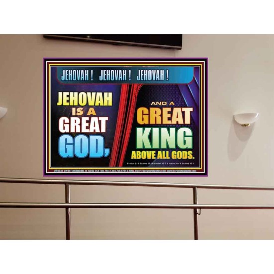 A GREAT KING ABOVE ALL GOD JEHOVAH  Unique Scriptural Portrait  GWOVERCOMER9531  