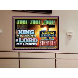 KING OF KINGS IS JEHOVAH  Unique Power Bible Portrait  GWOVERCOMER9532  "62x44"