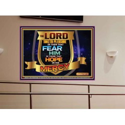 THE LORD TAKETH PLEASURE IN THEM THAT FEAR HIM  Sanctuary Wall Picture  GWOVERCOMER9563  "62x44"