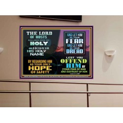 LORD OF HOSTS ONLY HOPE OF SAFETY  Unique Scriptural Portrait  GWOVERCOMER9565  "62x44"