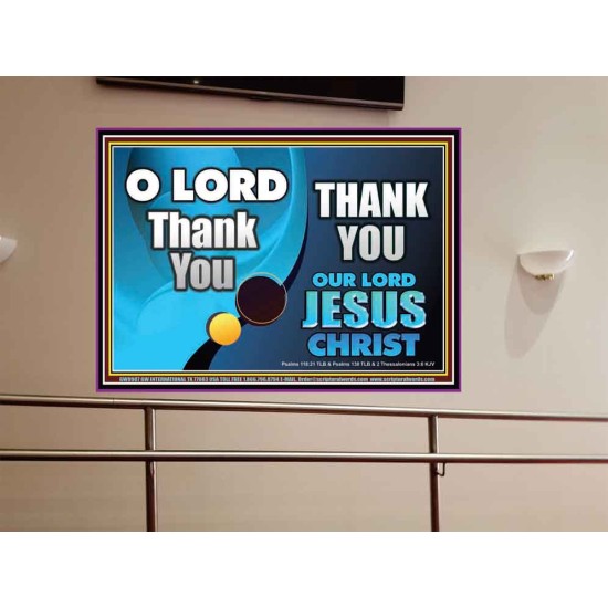 THANK YOU OUR LORD JESUS CHRIST  Custom Biblical Painting  GWOVERCOMER9907  