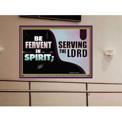 FERVENT IN SPIRIT SERVING THE LORD  Custom Art and Wall Décor  GWOVERCOMER9908  "62x44"