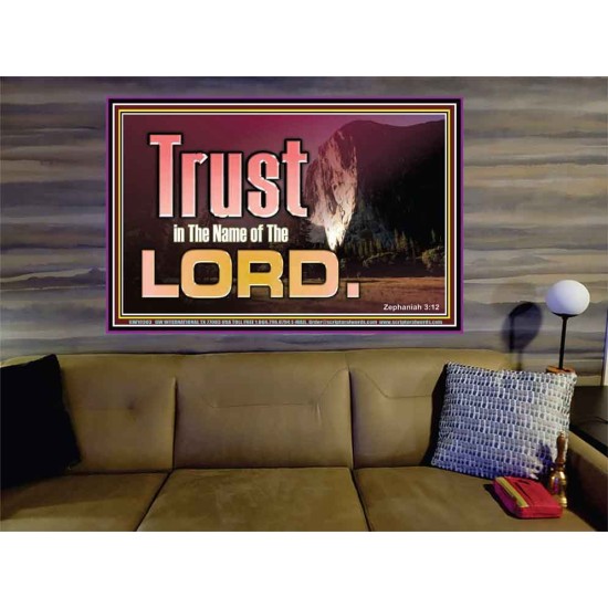 TRUST IN THE NAME OF THE LORD  Unique Scriptural ArtWork  GWOVERCOMER10303  