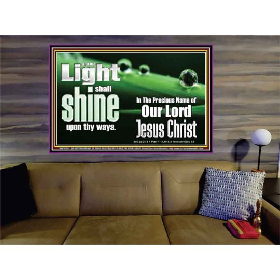 THE LIGHT SHINE UPON THEE  Custom Wall Décor  GWOVERCOMER10314  