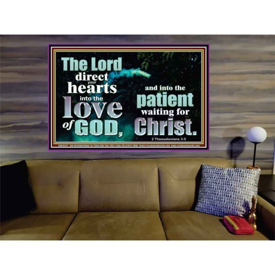 DIRECT YOUR HEARTS INTO THE LOVE OF GOD  Art & Décor Portrait  GWOVERCOMER10327  