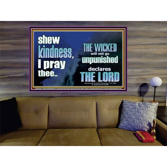 THE WICKED WILL NOT GO UNPUNISHED  Bible Verse for Home Portrait  GWOVERCOMER10330  