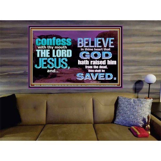 IN CHRIST JESUS IS ULTIMATE DELIVERANCE  Bible Verse for Home Portrait  GWOVERCOMER10343  
