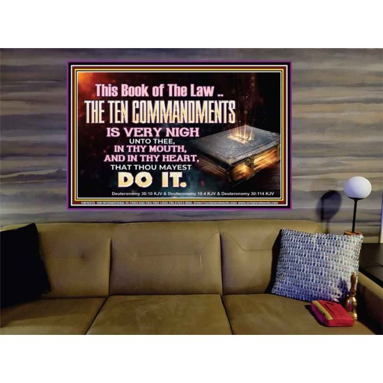 KEEP THE TEN COMMANDMENTS FERVENTLY  Ultimate Power Portrait  GWOVERCOMER10374  