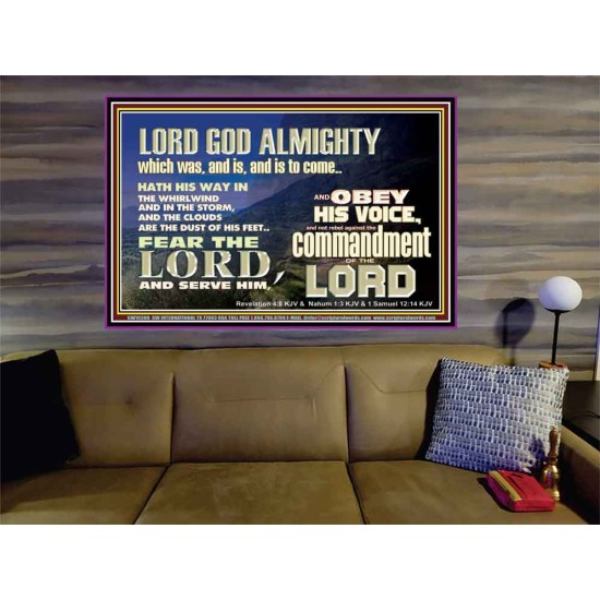 REBEL NOT AGAINST THE COMMANDMENTS OF THE LORD  Ultimate Inspirational Wall Art Picture  GWOVERCOMER10380  