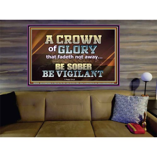 CROWN OF GLORY FOR OVERCOMERS  Scriptures Décor Wall Art  GWOVERCOMER10440  