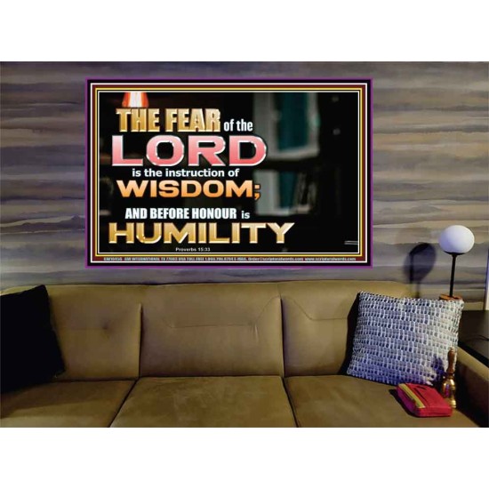 BEFORE HONOUR IS HUMILITY  Scriptural Portrait Signs  GWOVERCOMER10455  