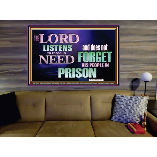 THE LORD NEVER FORGET HIS CHILDREN  Christian Artwork Portrait  GWOVERCOMER10507  