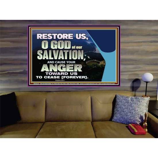 GOD OF OUR SALVATION  Scripture Wall Art  GWOVERCOMER10573  