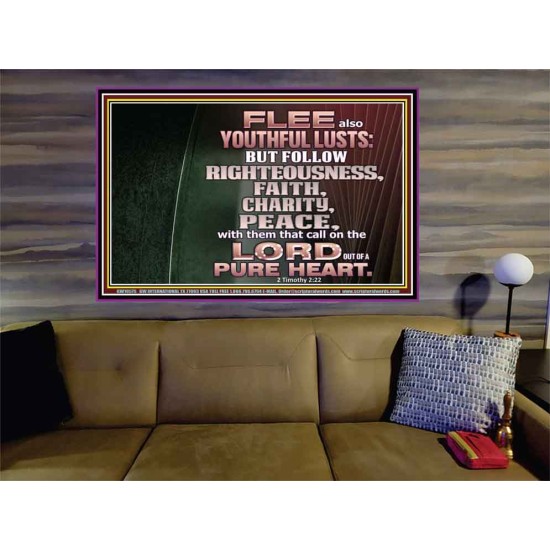 FOLLOW RIGHTEOUSNESS  Scriptural Wall Art  GWOVERCOMER10575  