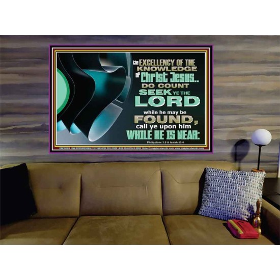 SEEK YE THE LORD WHILE HE MAY BE FOUND  Unique Scriptural ArtWork  GWOVERCOMER10603  
