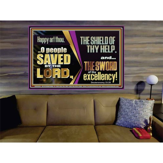 O PEOPLE SAVED BY THE LORD  Children Room Wall Portrait  GWOVERCOMER10699  