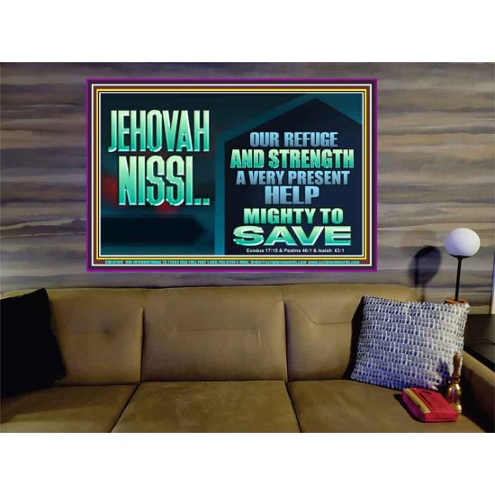 JEHOVAH NISSI A VERY PRESENT HELP  Sanctuary Wall Portrait  GWOVERCOMER10709  