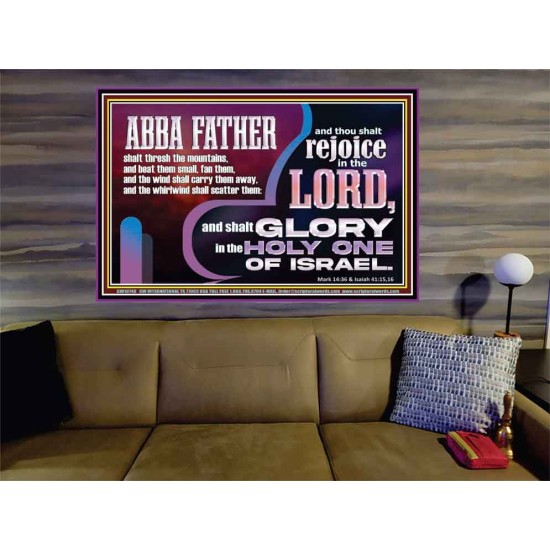 ABBA FATHER SHALL SCATTER ALL OUR ENEMIES AND WE SHALL REJOICE IN THE LORD  Bible Verses Portrait  GWOVERCOMER10740  