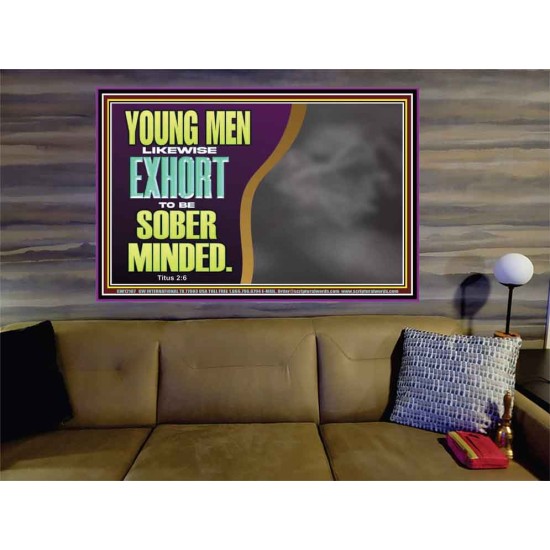 YOUNG MEN BE SOBER MINDED  Wall & Art Décor  GWOVERCOMER12107  