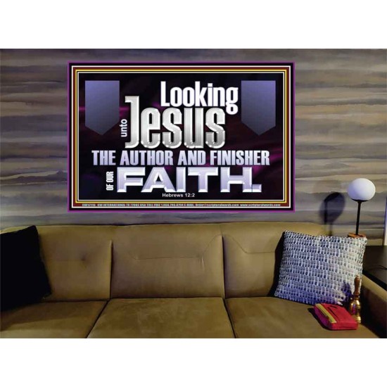 LOOKING UNTO JESUS THE AUTHOR AND FINISHER OF OUR FAITH  Décor Art Works  GWOVERCOMER12116  