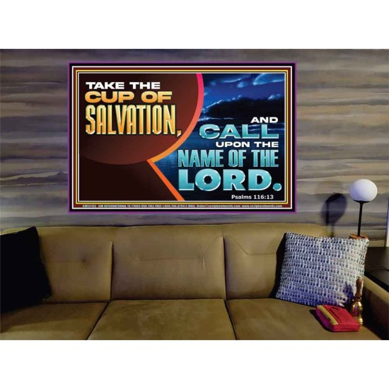 TAKE THE CUP OF SALVATION  Art & Décor Portrait  GWOVERCOMER12152  