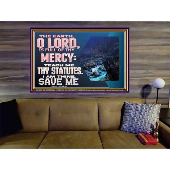 TEACH ME THY STATUTES AND SAVE ME  Bible Verse for Home Portrait  GWOVERCOMER12155  