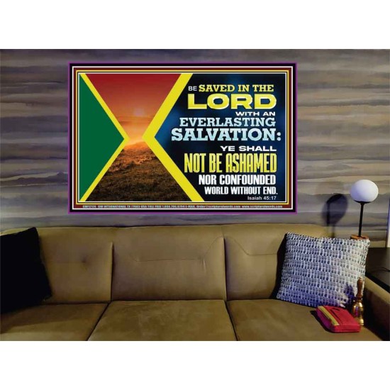 BE SAVED IN THE LORD WITH AN EVERLASTING SALVATION  Printable Bible Verse to Portrait  GWOVERCOMER12174  