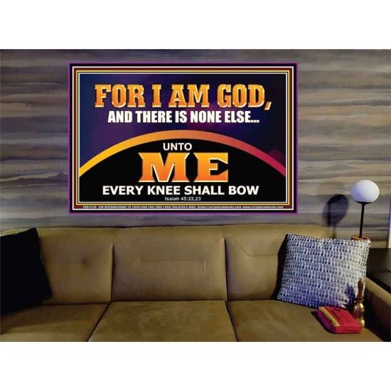 UNTO ME EVERY KNEE SHALL BOW  Scripture Wall Art  GWOVERCOMER12176  