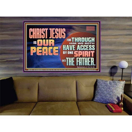 CHRIST JESUS IS OUR PEACE  Christian Paintings Portrait  GWOVERCOMER12967  