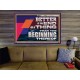 BETTER IS THE END OF A THING THAN THE BEGINNING THEREOF  Contemporary Christian Wall Art Portrait  GWOVERCOMER12971  