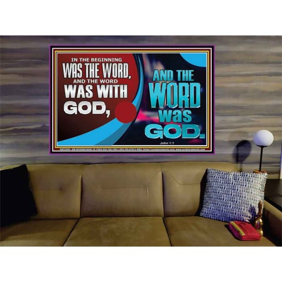 THE WORD OF LIFE THE FOUNDATION OF HEAVEN AND THE EARTH  Ultimate Inspirational Wall Art Picture  GWOVERCOMER12984  