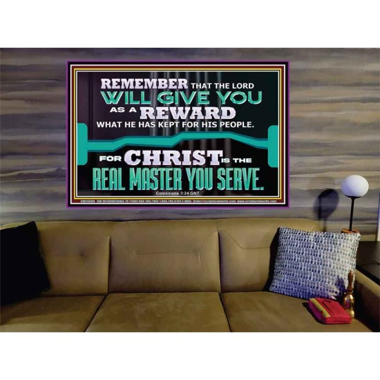 THE LORD WILL GIVE YOU AS A REWARD  Eternal Power Portrait  GWOVERCOMER13080  