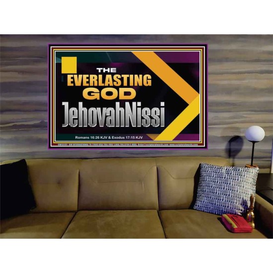 THE EVERLASTING GOD JEHOVAHNISSI  Contemporary Christian Art Portrait  GWOVERCOMER13131  