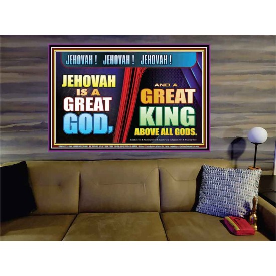 A GREAT KING ABOVE ALL GOD JEHOVAH  Unique Scriptural Portrait  GWOVERCOMER9531  