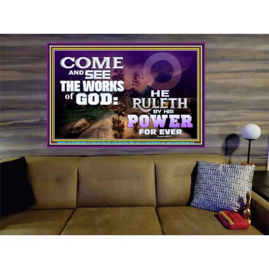 COME AND SEE THE WORKS OF GOD  Scriptural Prints  GWOVERCOMER9600  