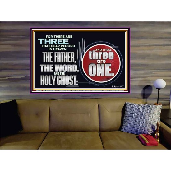 THE THREE THAT BEAR RECORD IN HEAVEN  Modern Wall Art  GWOVERCOMER9902  