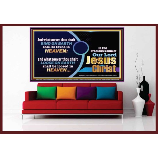 WHATSOEVER THOU SHALT BIND ON EARTH  Custom Wall Art  GWOVERCOMER10298  