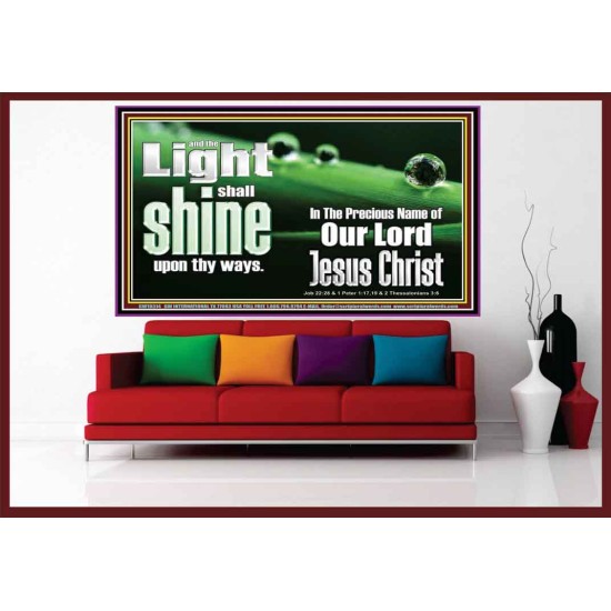 THE LIGHT SHINE UPON THEE  Custom Wall Décor  GWOVERCOMER10314  