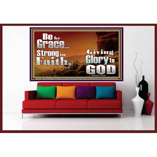 BE BY GRACE STRONG IN FAITH  New Wall Décor  GWOVERCOMER10325  