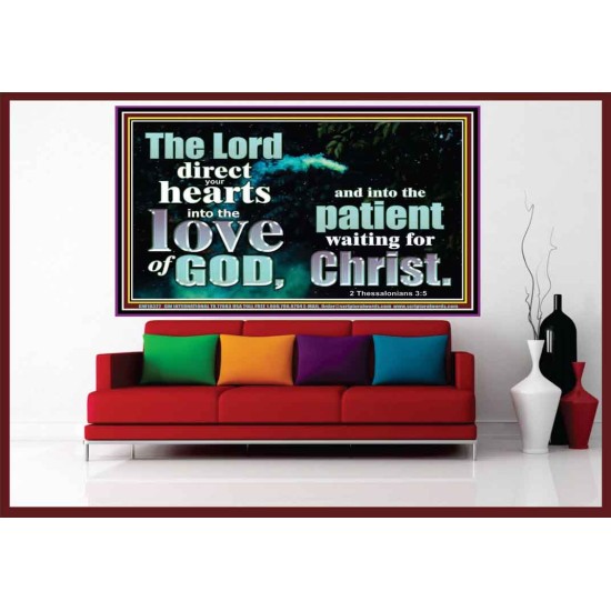 DIRECT YOUR HEARTS INTO THE LOVE OF GOD  Art & Décor Portrait  GWOVERCOMER10327  