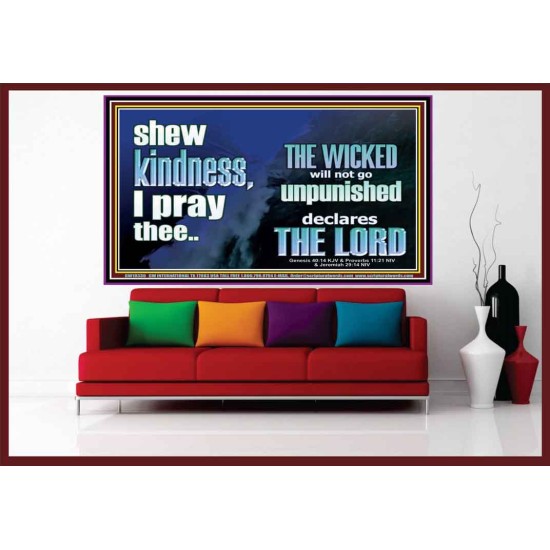 THE WICKED WILL NOT GO UNPUNISHED  Bible Verse for Home Portrait  GWOVERCOMER10330  