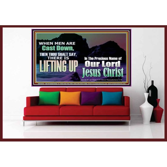THOU SHALL SAY LIFTING UP  Ultimate Inspirational Wall Art Picture  GWOVERCOMER10353  