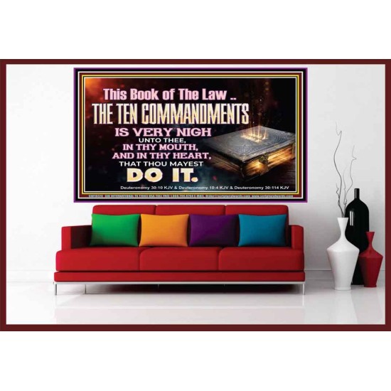 KEEP THE TEN COMMANDMENTS FERVENTLY  Ultimate Power Portrait  GWOVERCOMER10374  