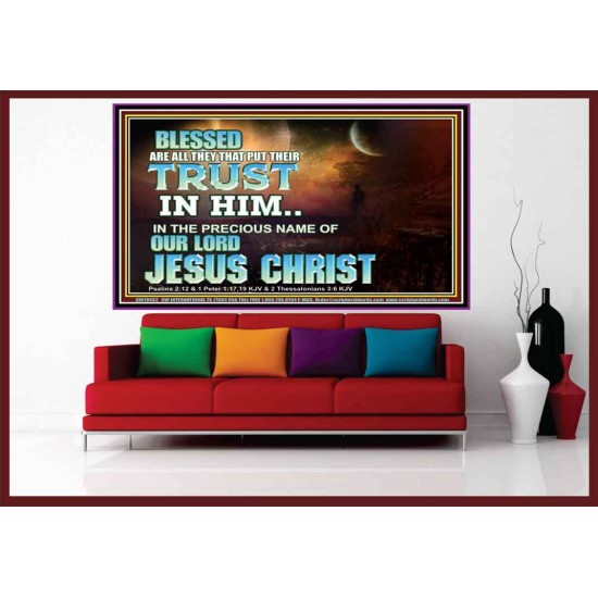 THE PRECIOUS NAME OF OUR LORD JESUS CHRIST  Bible Verse Art Prints  GWOVERCOMER10432  