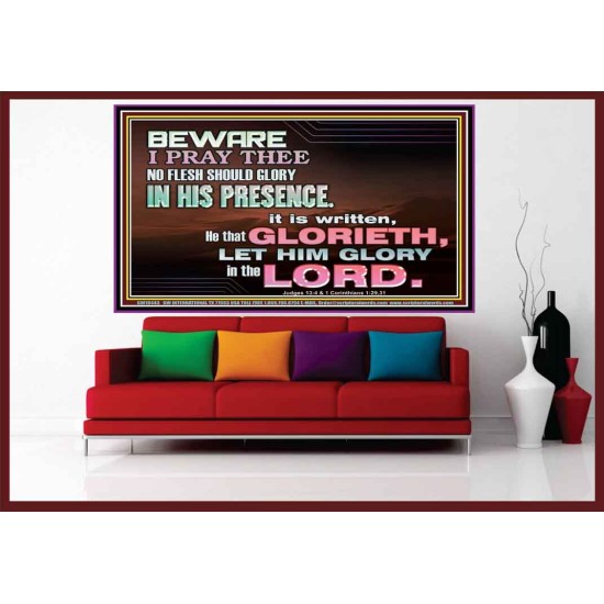 ALWAYS GLORY ONLY IN THE LORD   Christian Portrait Art  GWOVERCOMER10443  