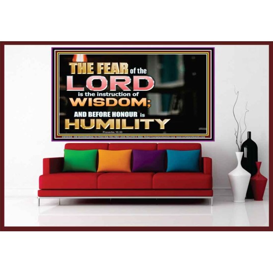 BEFORE HONOUR IS HUMILITY  Scriptural Portrait Signs  GWOVERCOMER10455  