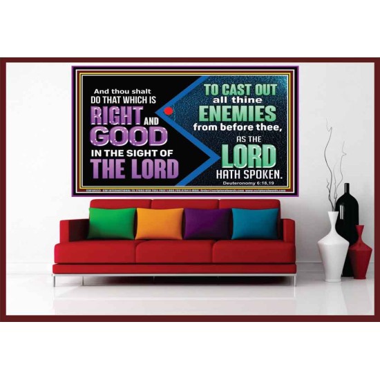 DO THAT WHICH IS RIGHT AND GOOD IN THE SIGHT OF THE LORD  Righteous Living Christian Portrait  GWOVERCOMER10533  