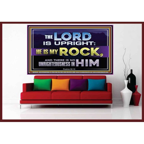 THE LORD IS UPRIGHT AND MY ROCK  Church Portrait  GWOVERCOMER10535  