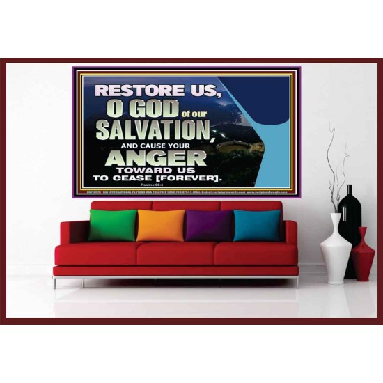 GOD OF OUR SALVATION  Scripture Wall Art  GWOVERCOMER10573  