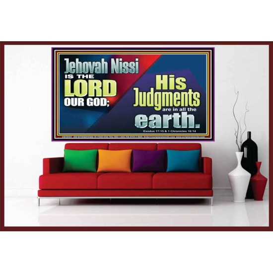 JEHOVAH NISSI IS THE LORD OUR GOD  Sanctuary Wall Portrait  GWOVERCOMER10661  